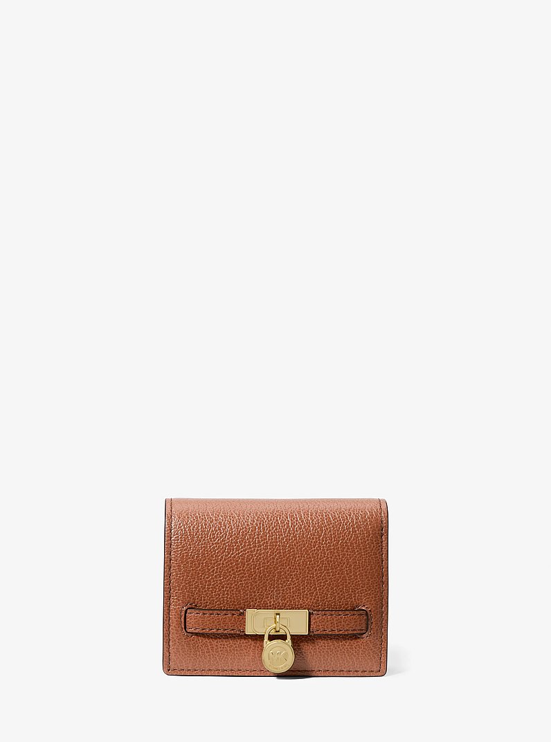 Portafoglio Hamilton Moderne piccolo in pelle in CUOIO | Michael Kors
