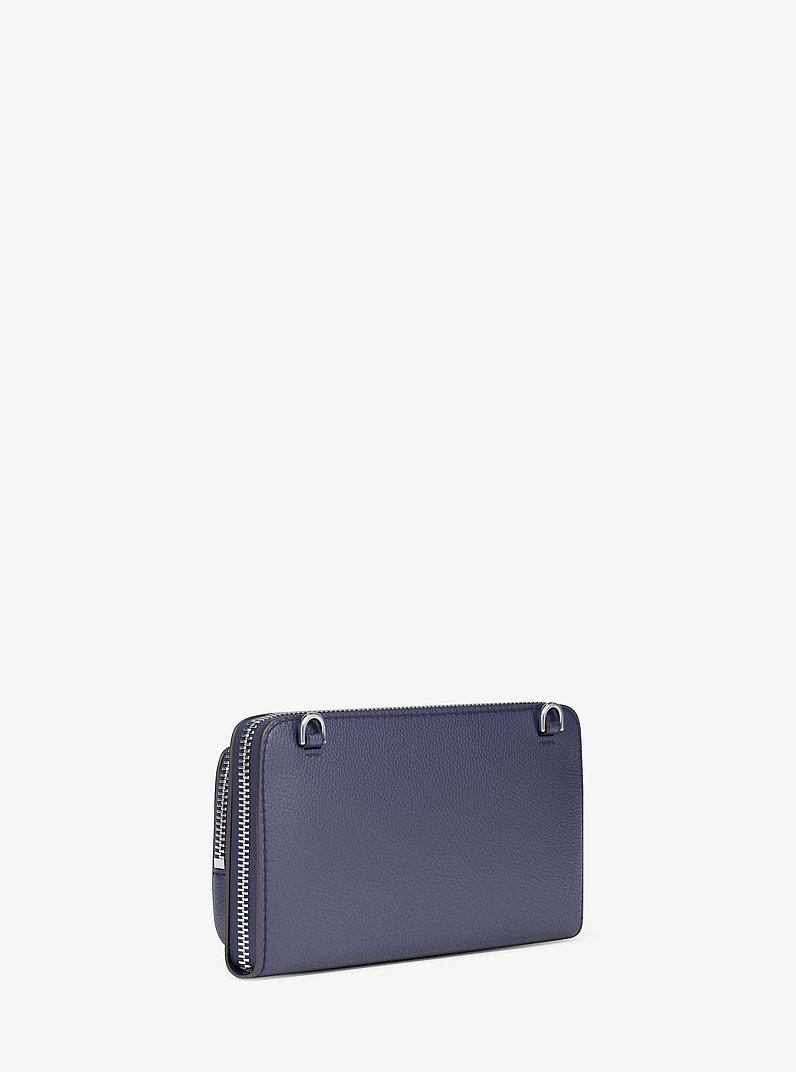 Borsa a tracolla Jet Set grande in pelle martellata in ABITO BLUES | Michael Kors