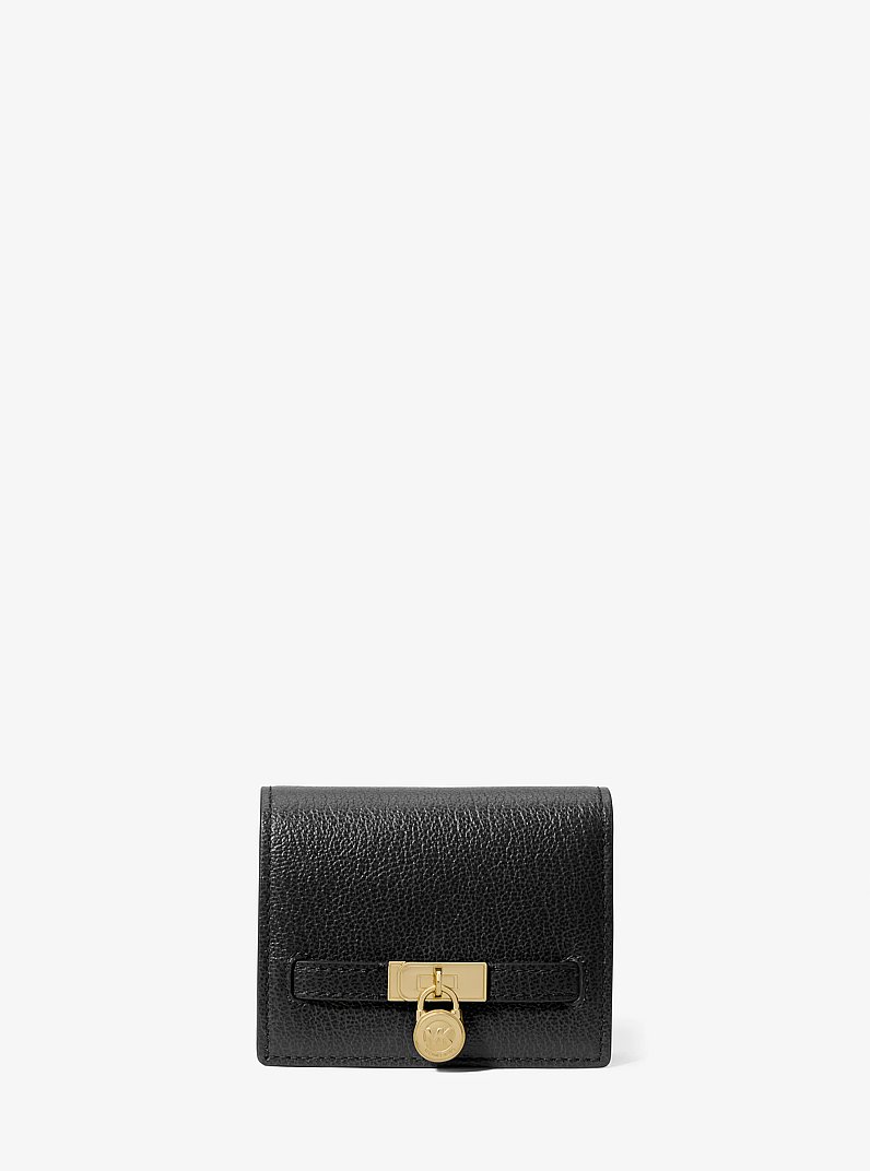 Hamilton Moderne Small Leather Wallet in BLACK | Michael Kors