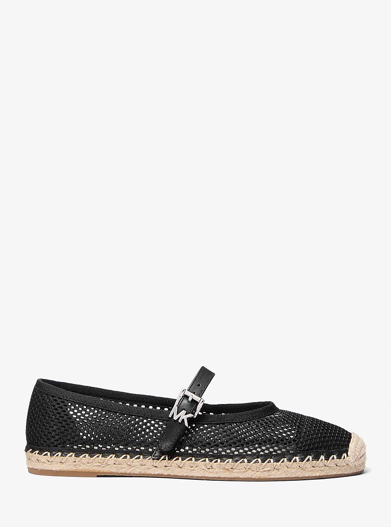 Lynn Mesh Ballet Espadrille in BLACK | Michael Kors