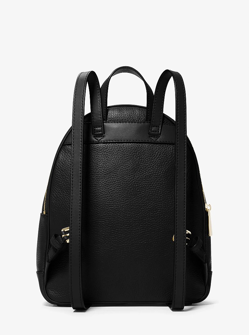 Mochila Brooklyn mediana de piel granulada in NEGRO | Michael Kors