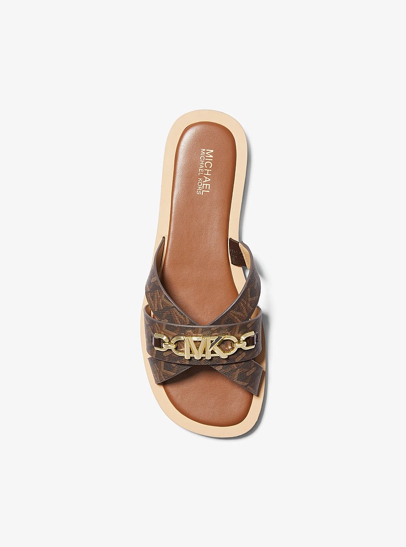 Tiffanie Empire Signature Logo Slide Sandal