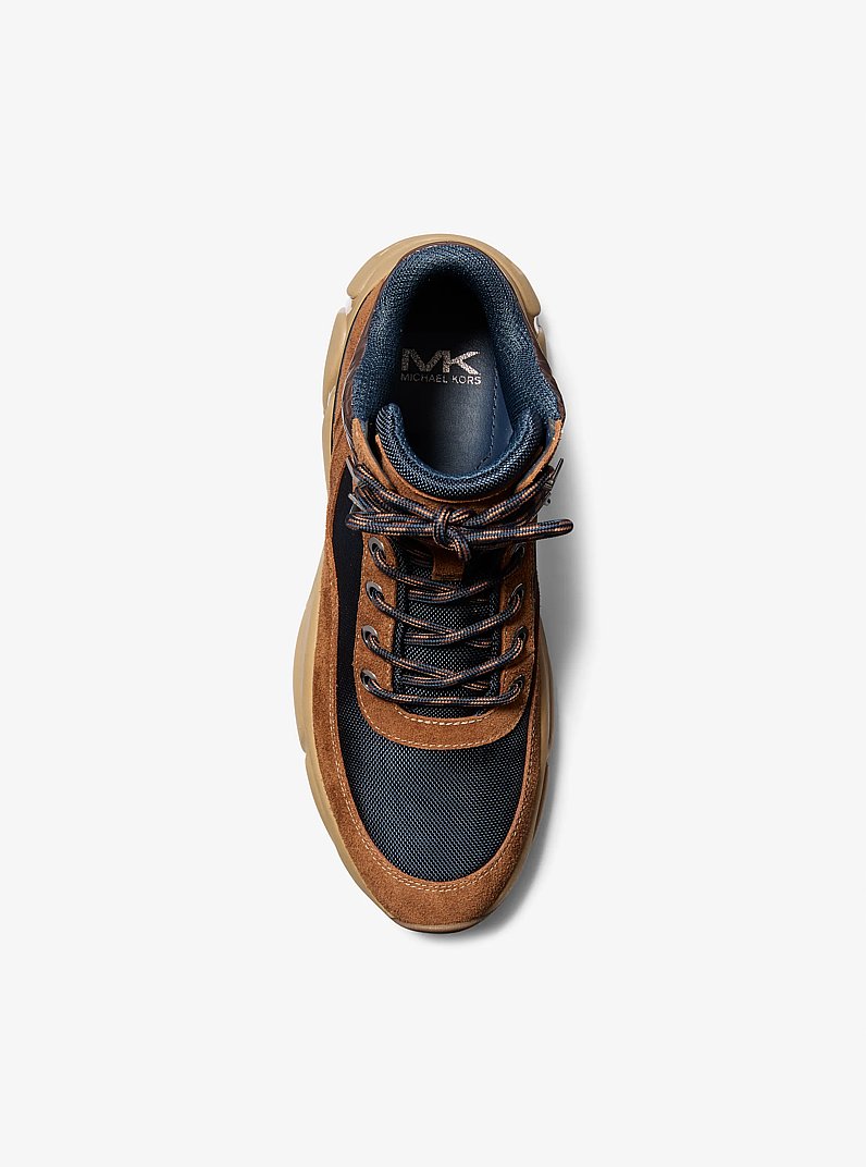 Darius Suede and Mesh Hiker Boot in NAVY MULTI | Michael Kors