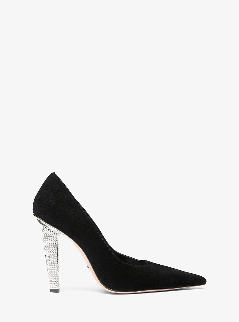 Halle Suede Pump in BLACK | Michael Kors