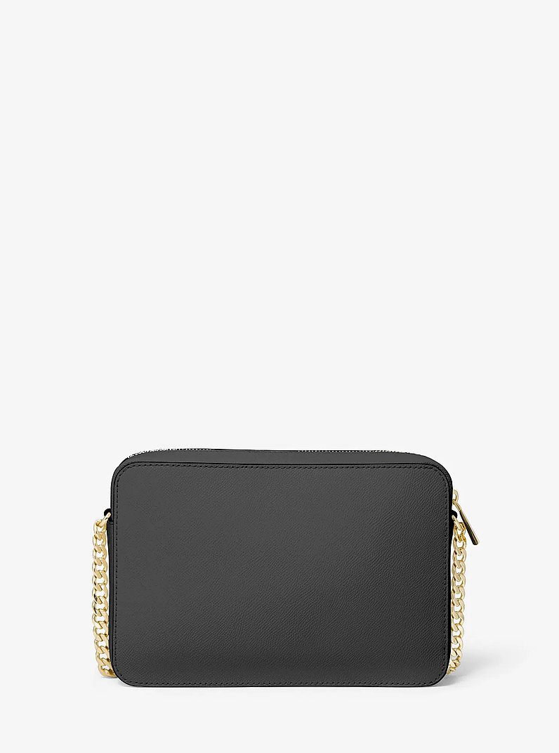 Umh&auml;ngetasche Jet Set Large aus Saffianleder in SCHWARZ | Michael Kors