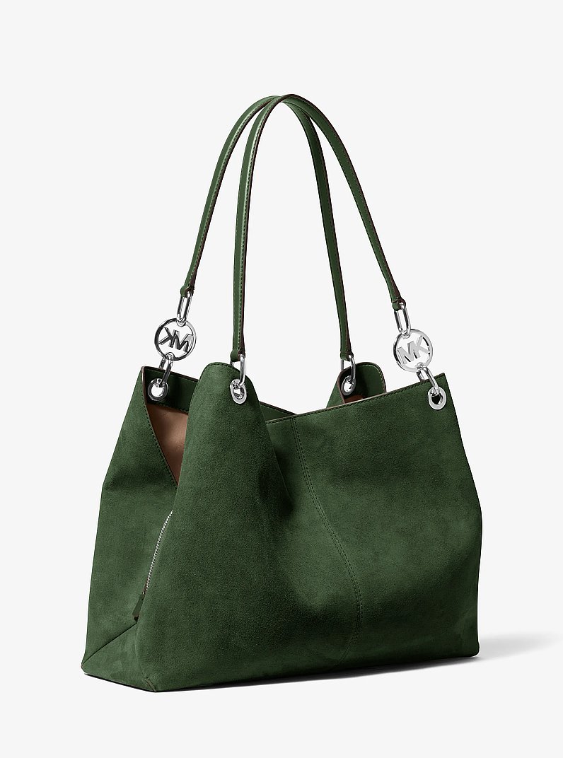 Christina Large Shoulder Bag in AMAZON GREEN | Michael Kors