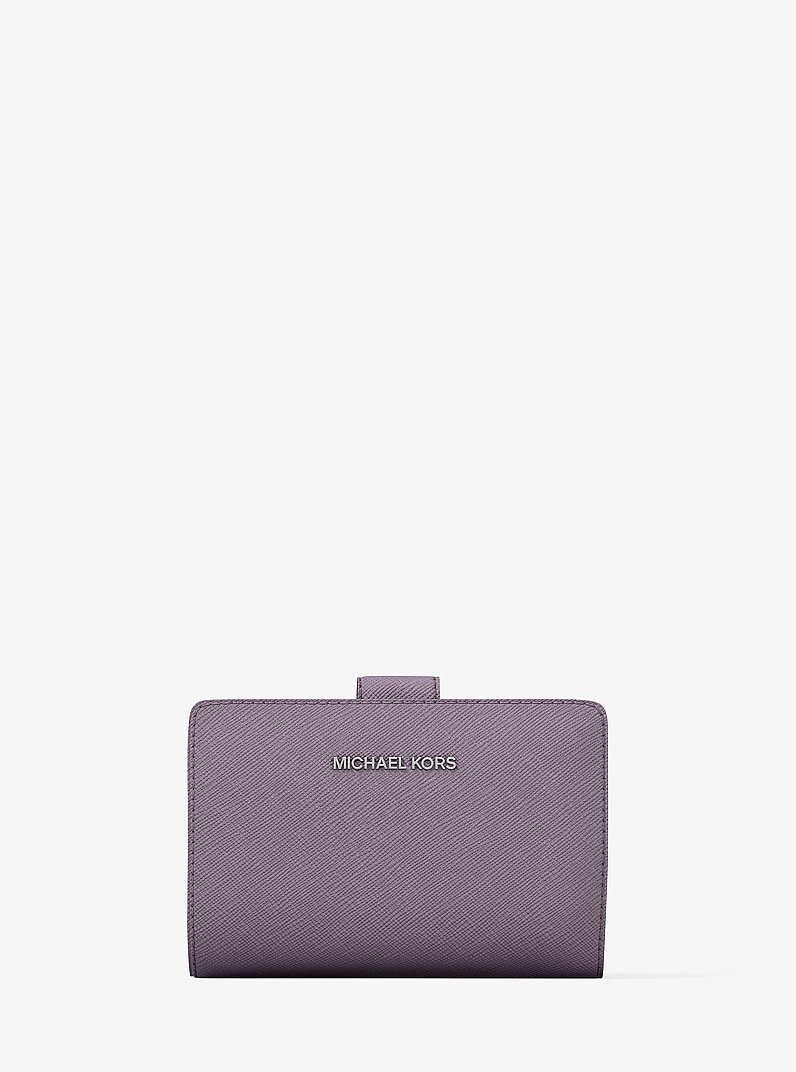 Medium Saffiano Leather Wallet in LILAC | Michael Kors