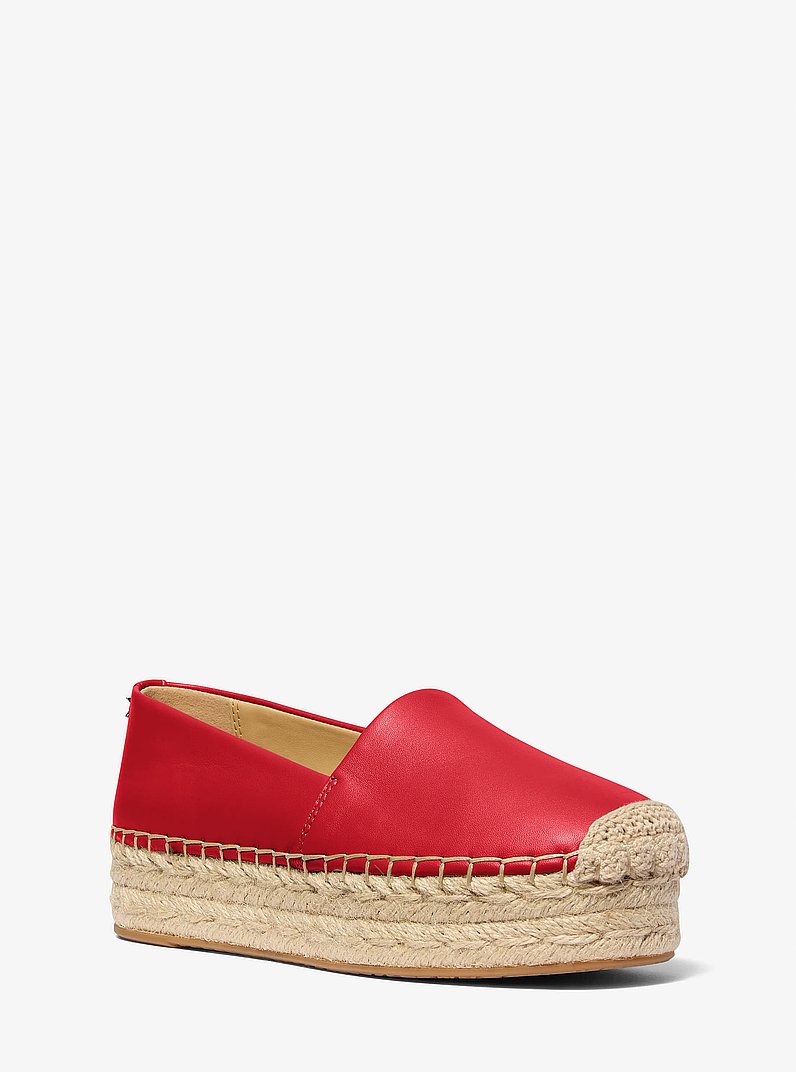 Alpargata Lynn de piel con plataforma in CARMES&Iacute; | Michael Kors