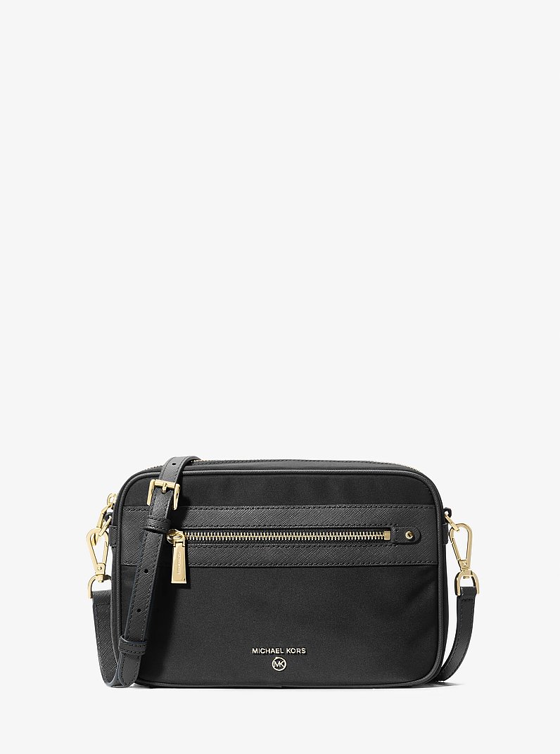 Large Nylon Gabardine Crossbody Bag in BLACK | Michael Kors