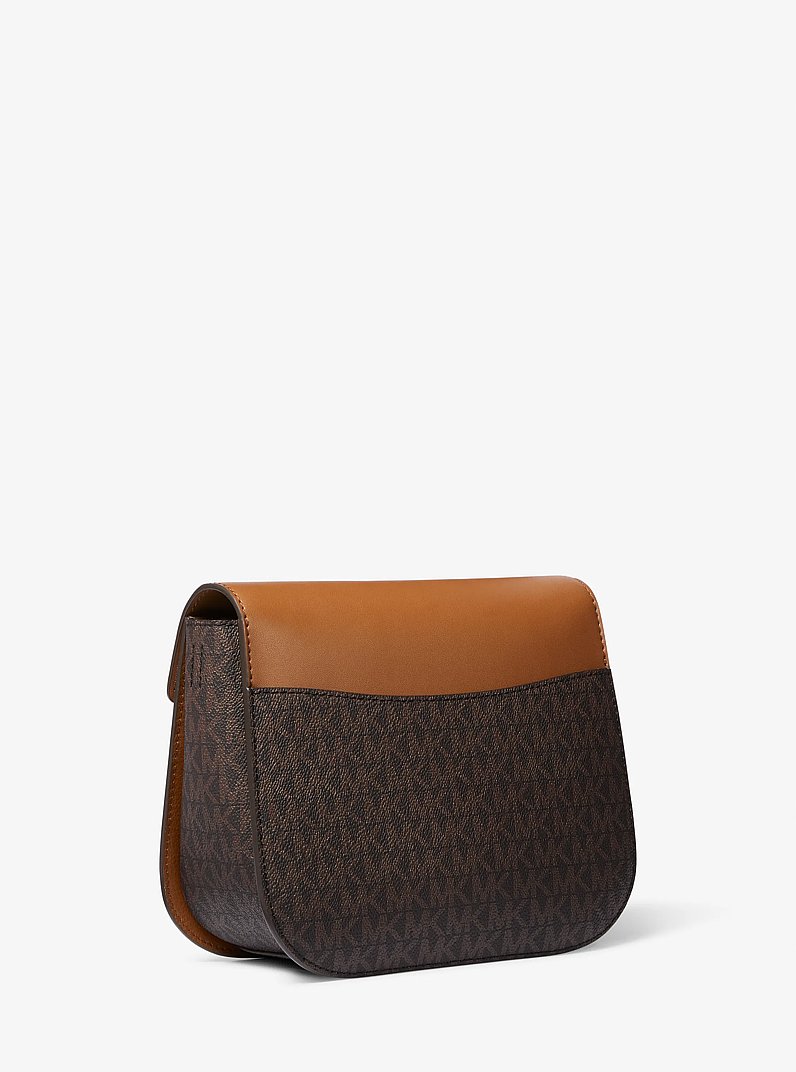 Emilia Small Logo Crossbody Bag in BROWN | Michael Kors