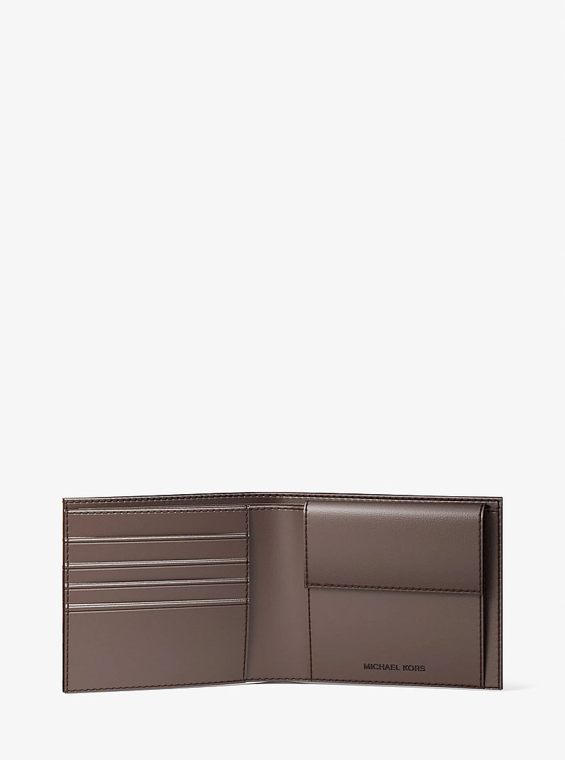 Portefeuille Cooper &agrave; logo avec poche pour pi&egrave;ces de monnaie in POIL DE CHAMEAU | Michael Kors