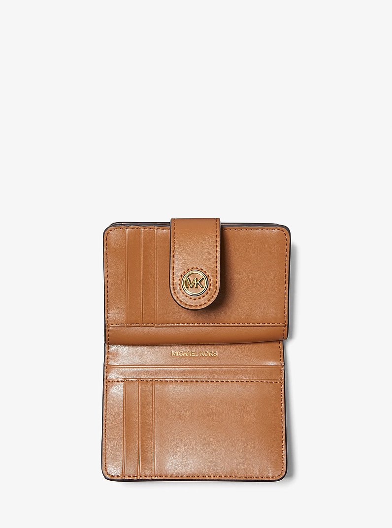 Mały portfel z charakterystycznym logo in BRĄZOWY / CIEMNY ORZECH | Michael Kors