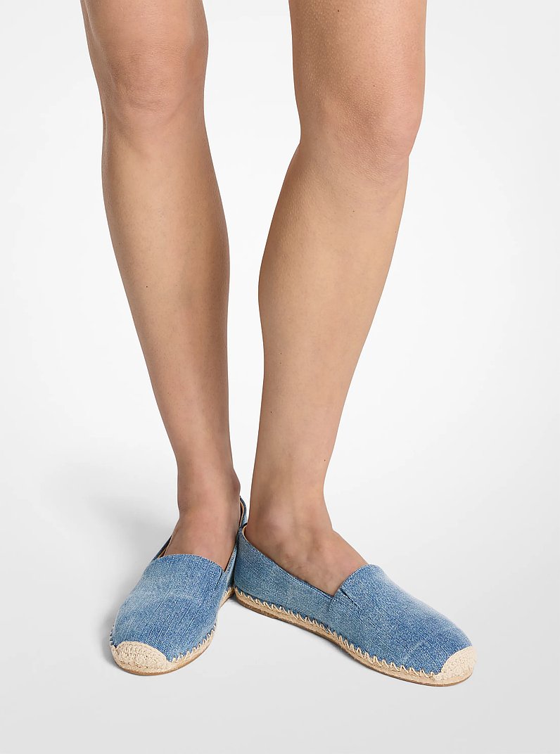 Kenzie Denim Espadrille in NEW HRZN WSH | Michael Kors
