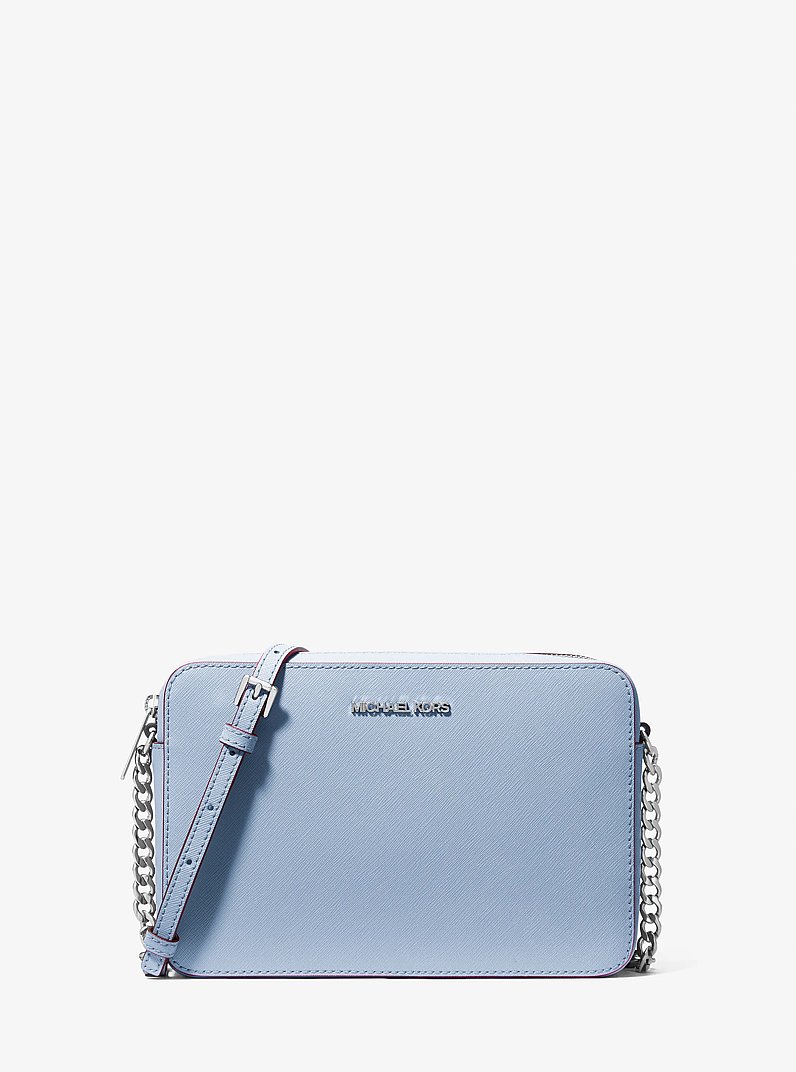 Bandolera Jet Set grande de piel saffiano