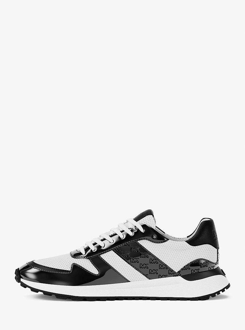 Zapatilla deportiva Dax de charol y malla in BLANCO INTENSO | Michael Kors