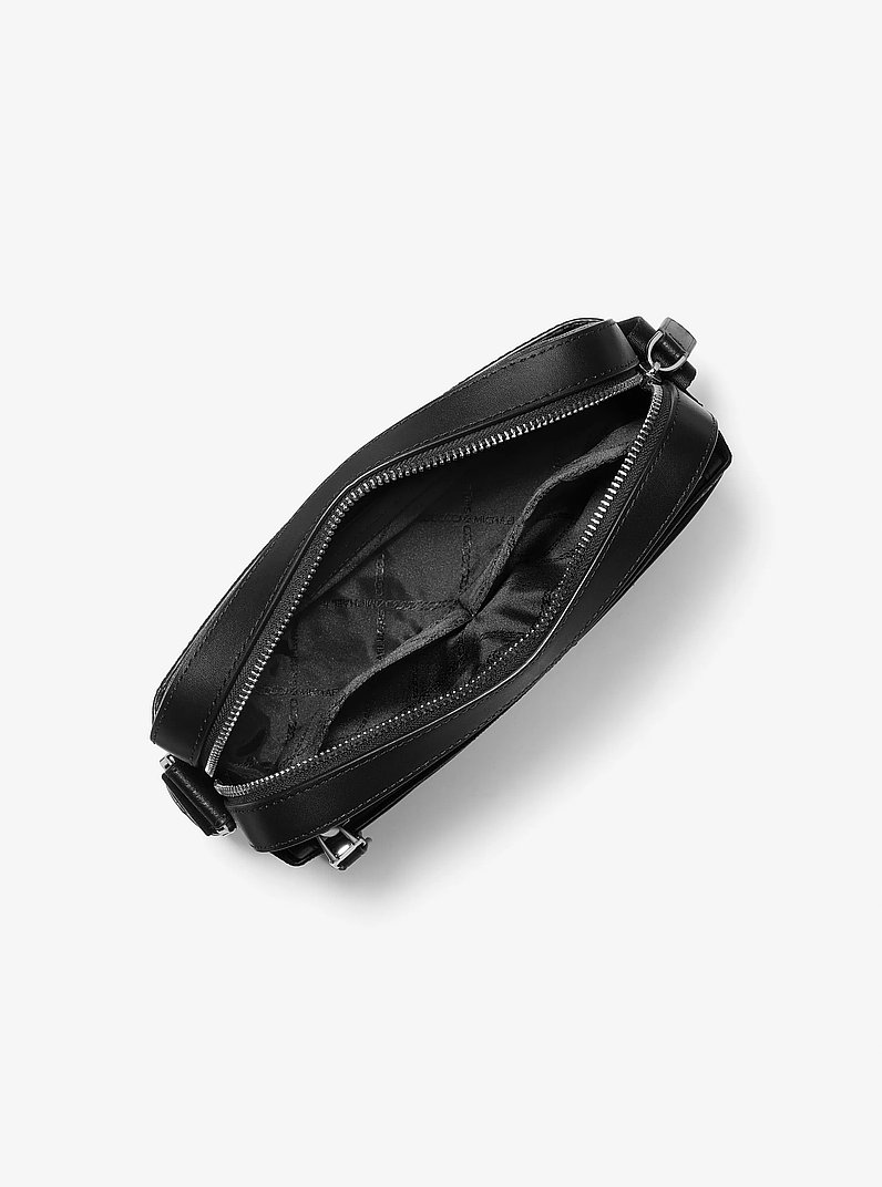 Hudson Logo Utility Crossbody Bag in BLACK | Michael Kors
