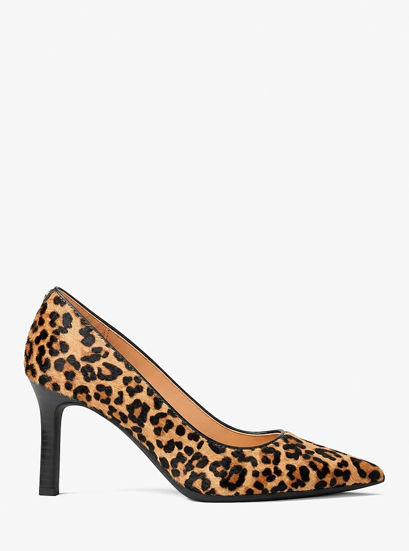 Willa Flex Leopard Print Calf Hair Pump in DK CAMEL MLT | Michael Kors