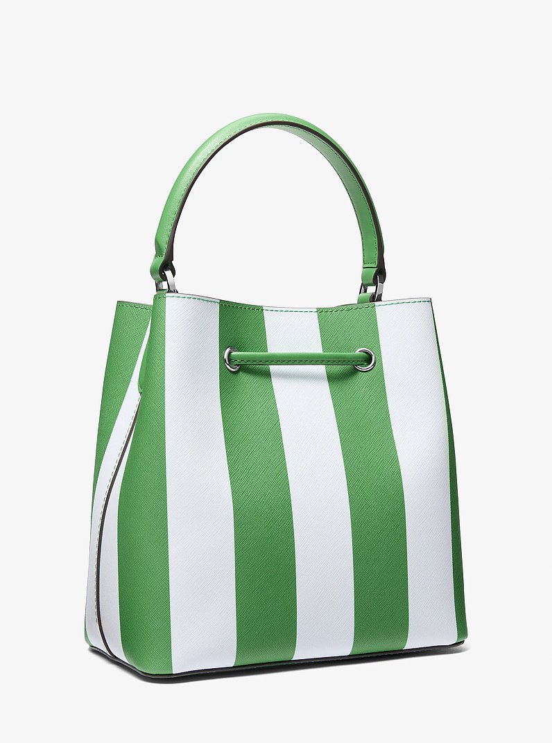 Bolso estilo cubo Suri mediano con rayas in PALM MULTI | Michael Kors