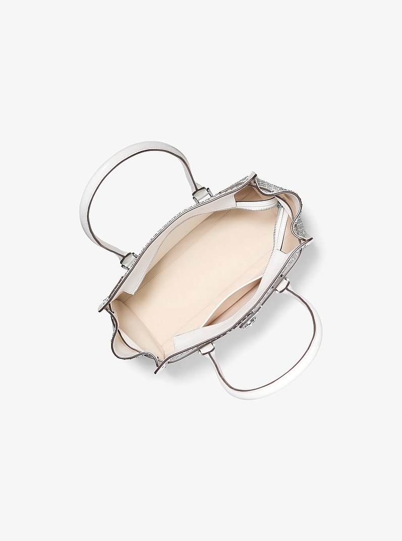 Hamilton Moderne Small Grommeted Leather Satchel