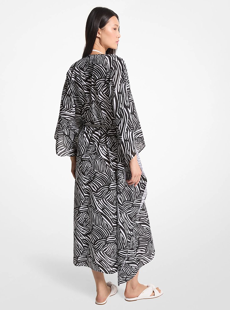 キ*キ様 イエナ　　ギャザーBZ KIRA LINEN COAT - ZEBRA