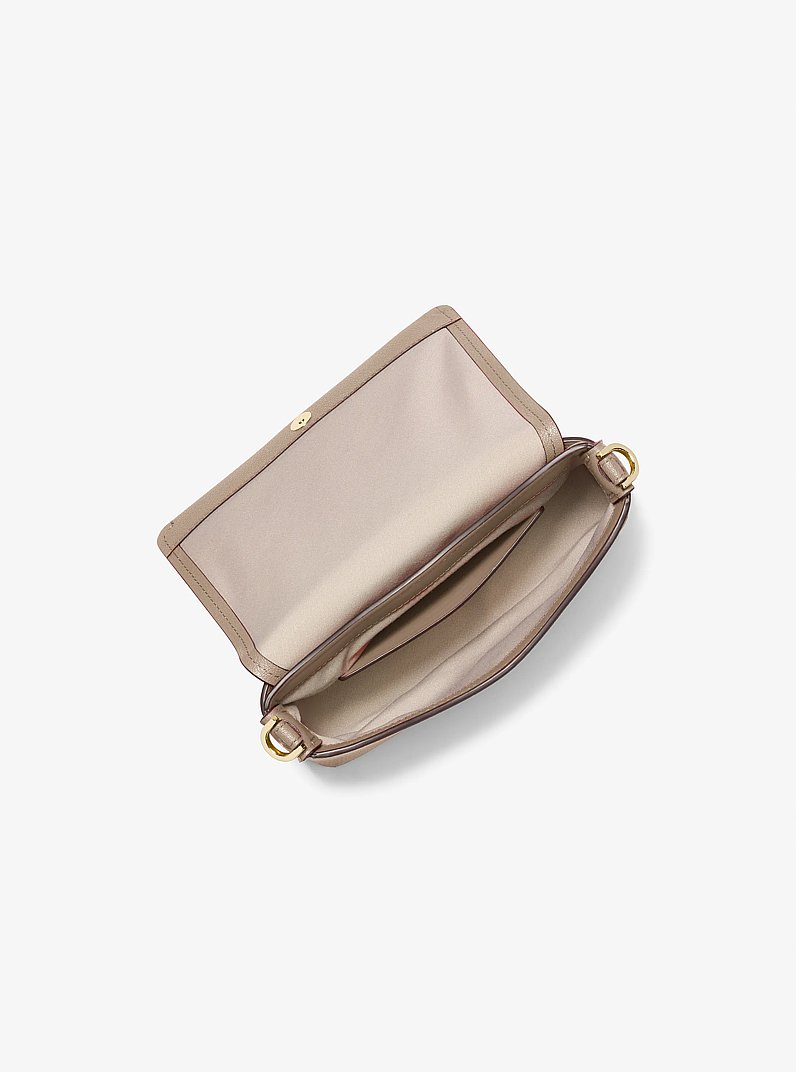 Nessa Small Leather Crossbody Bag in BIRCH | Michael Kors