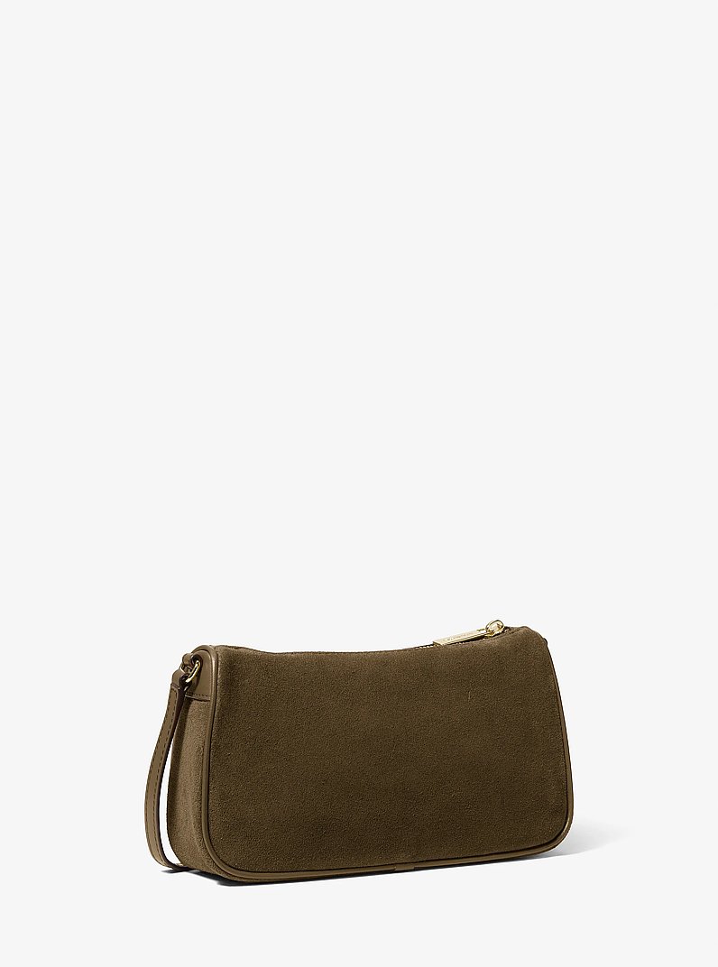 Pochette Jet Set de taille moyenne en su&egrave;de