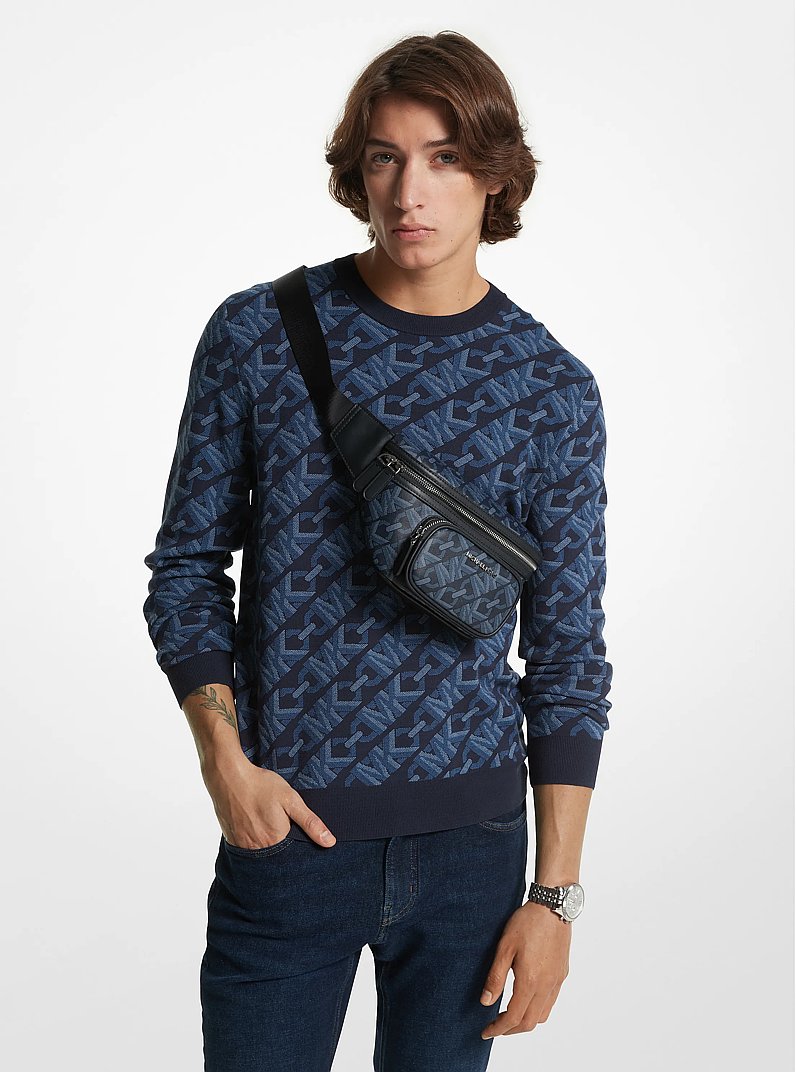 Hudson Empire Signature Logo Sling Pack in ADMIRAL | Michael Kors