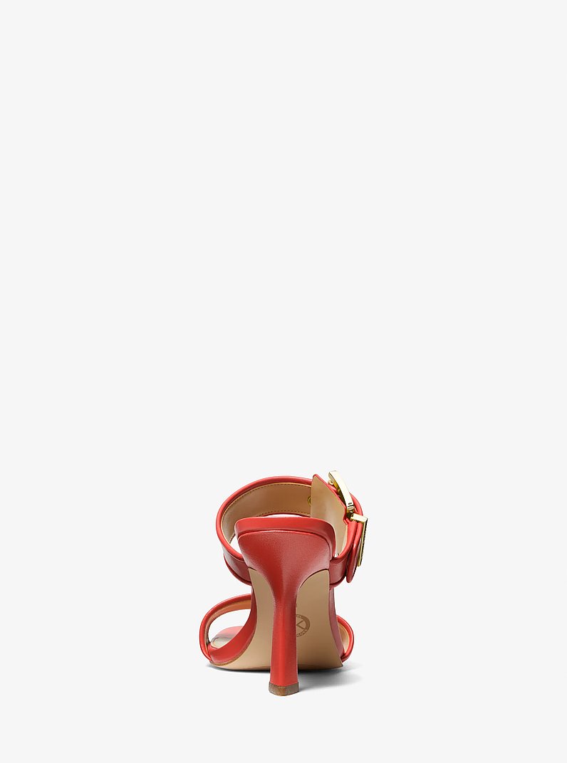 Colby Leather Sandal in SPICED CORAL | Michael Kors