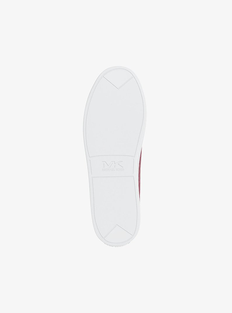 Jacob Signature Logo Sneaker in CHERRY | Michael Kors