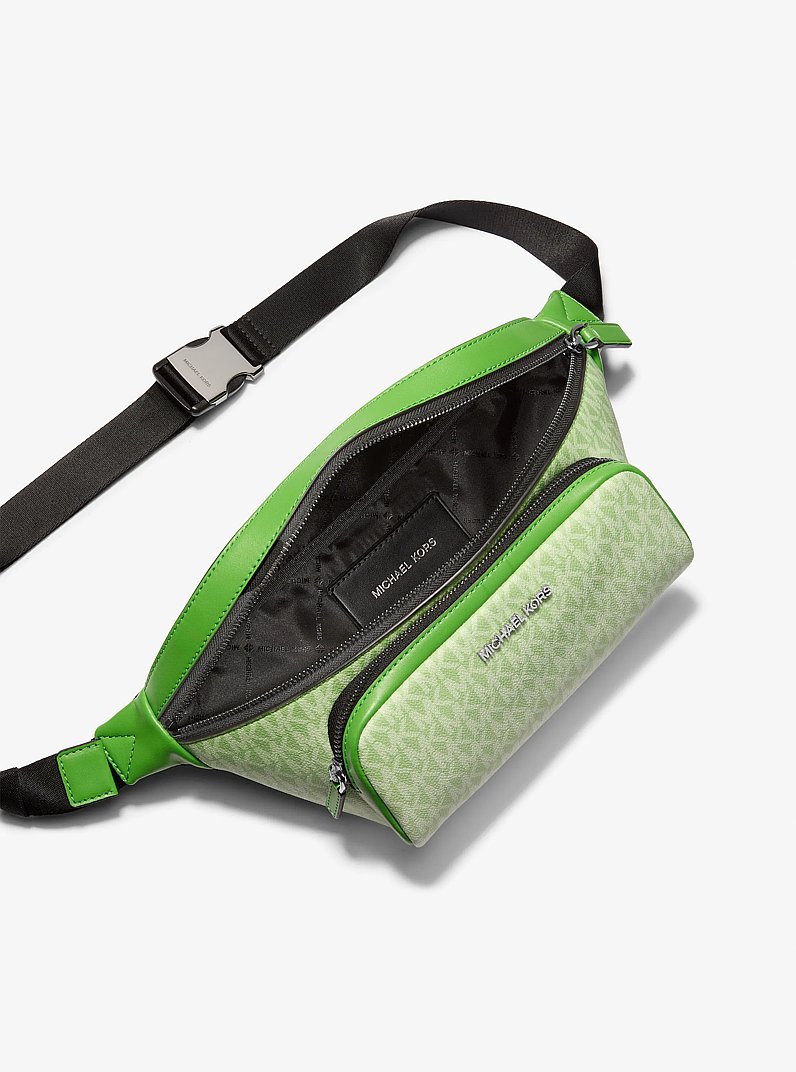 Ri&ntilde;onera bandolera Cooper peque&ntilde;a ombr&eacute; con logotipo exclusivo in JUNGLE | Michael Kors
