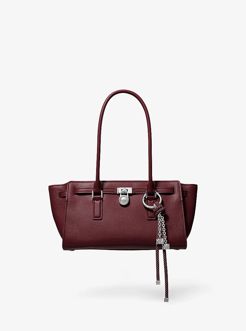 Hamilton Moderne Small Leather Satchel in OXBLOOD | Michael Kors