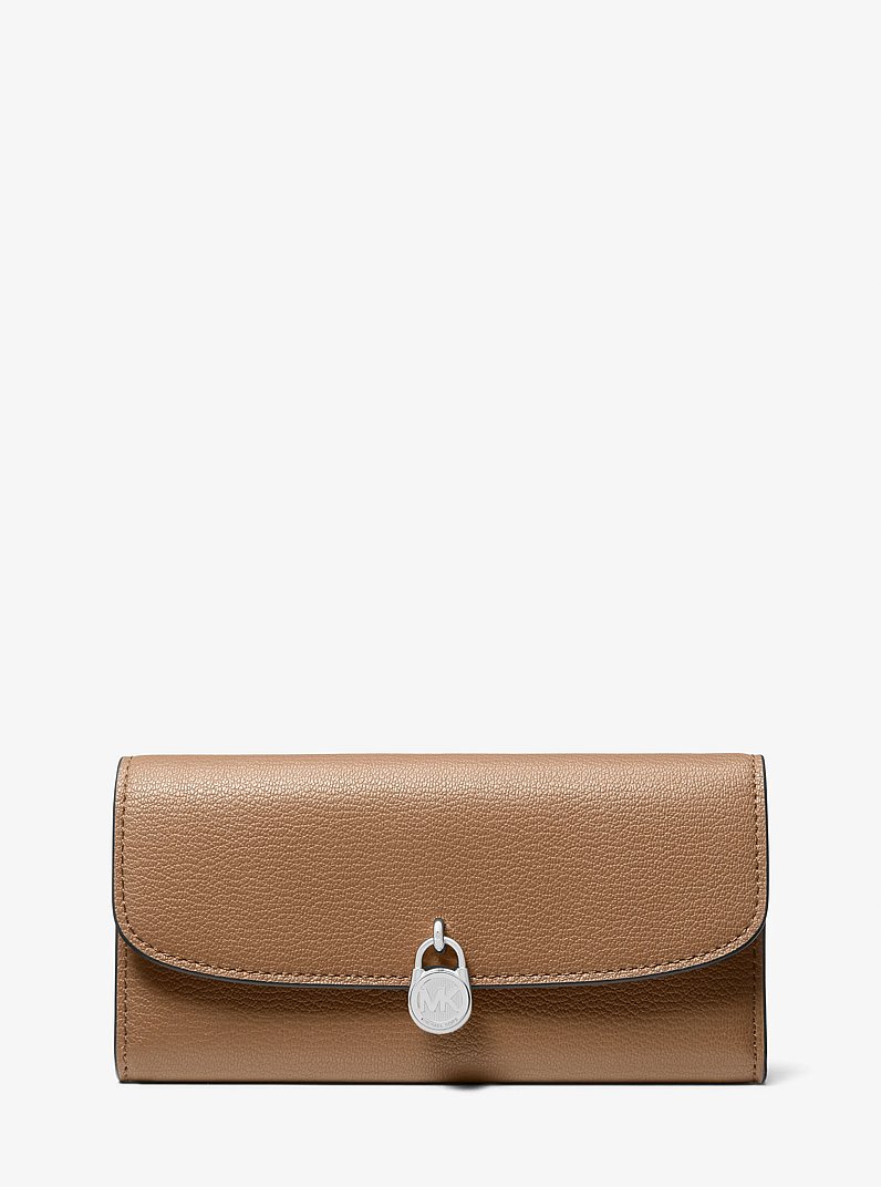 Hamilton Large Leather Continental Wallet in DRIFTWOOD | Michael Kors