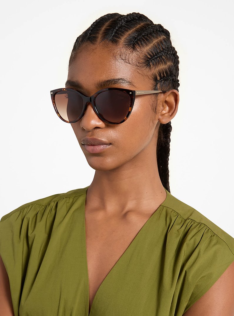 Lima Sunglasses in DARK TORTOISE | Michael Kors
