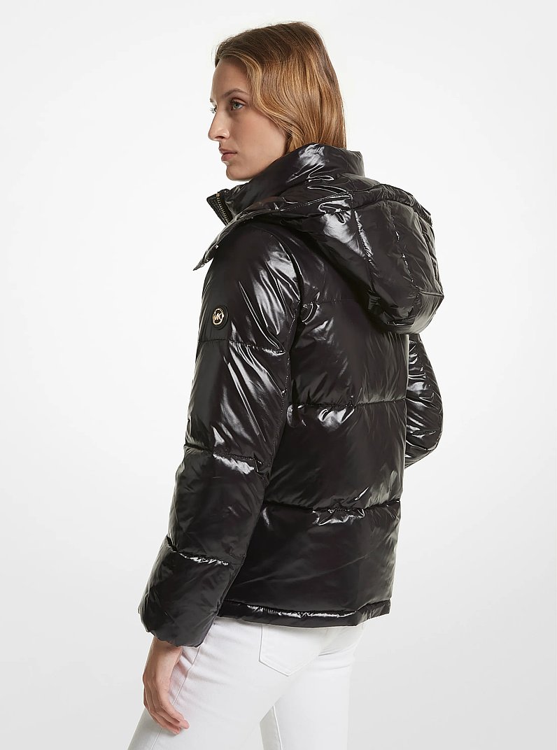 Quilted Nylon Puffer Jacket in BLACK | Michael Kors