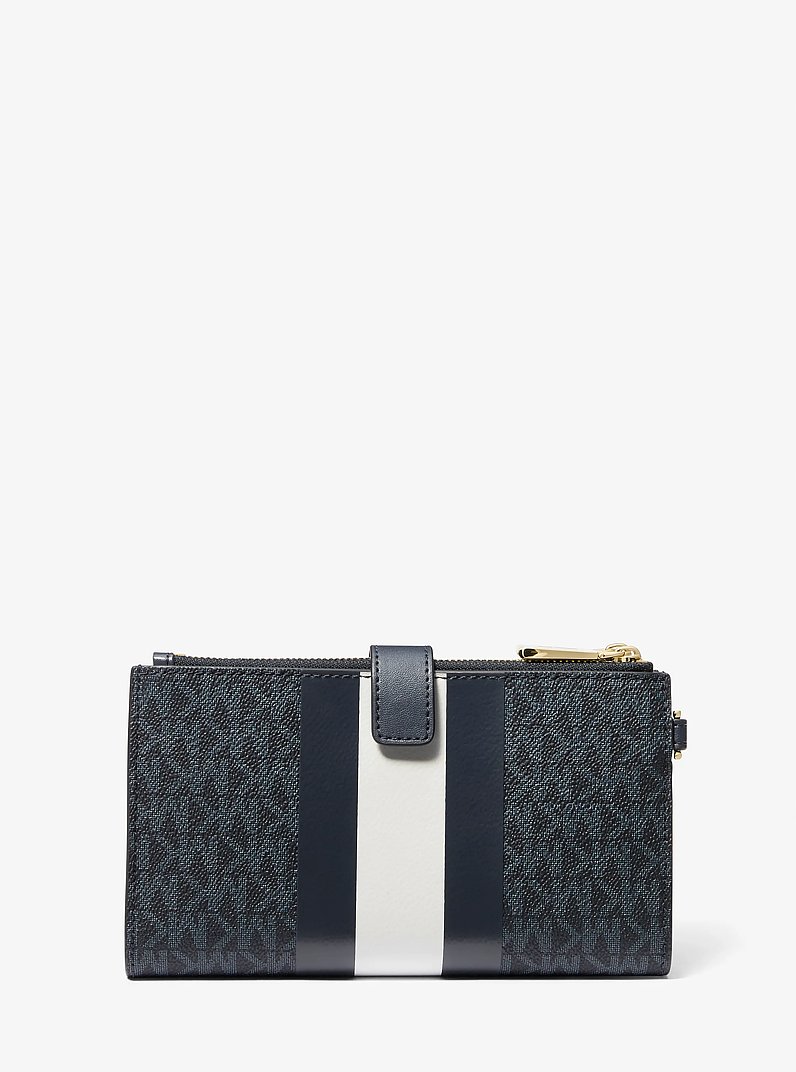 Adele Logo Stripe Smartphone Wallet in ADM/PLBL/OPW | Michael Kors