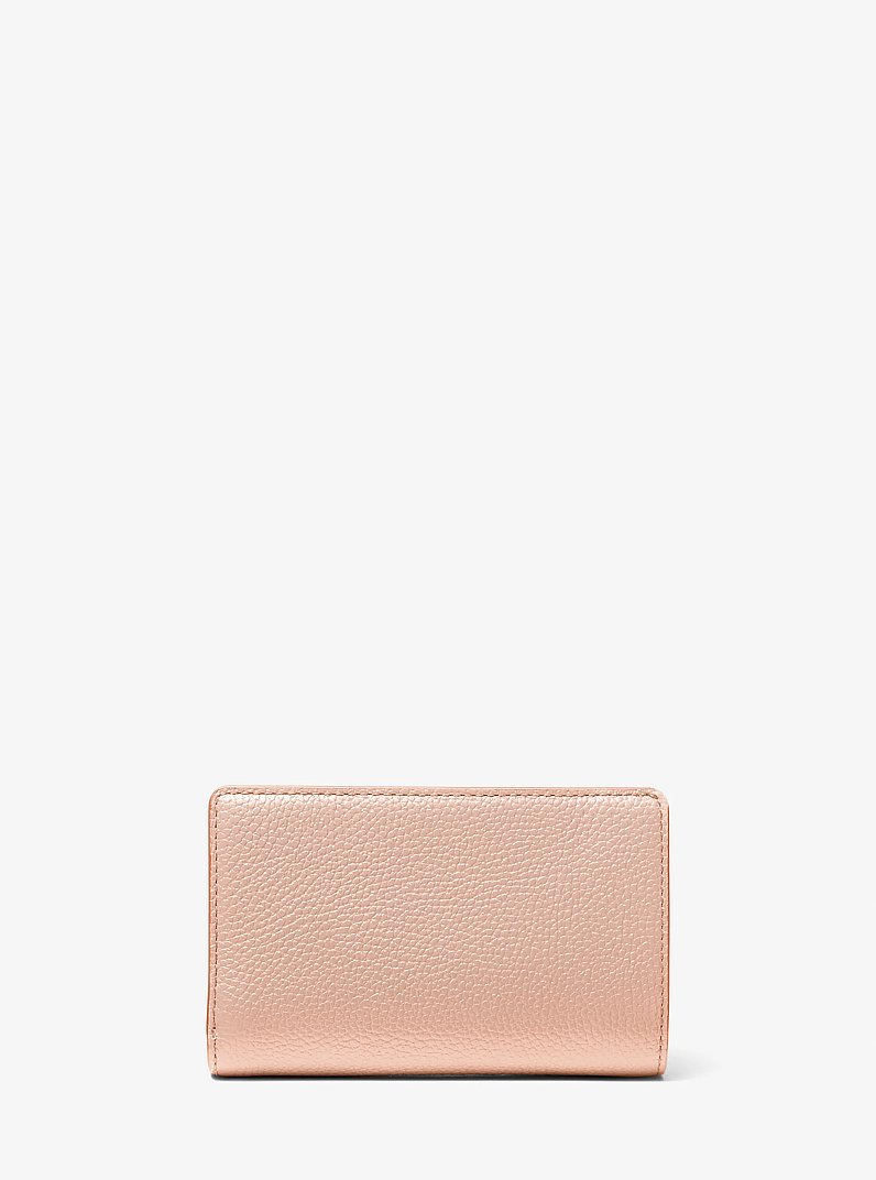 Medium Pebbled Leather Wallet in SOFT PINK | Michael Kors