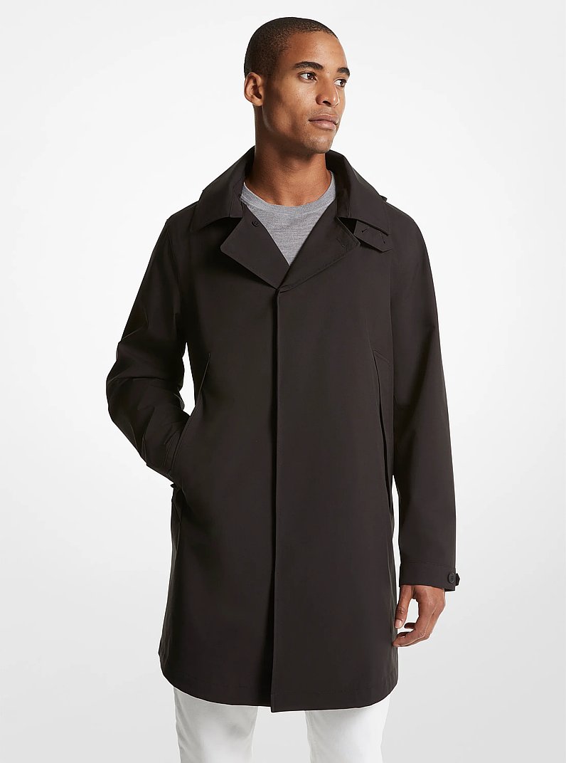 3-in-1 Mackintosh Woven Coat in BLACK | Michael Kors