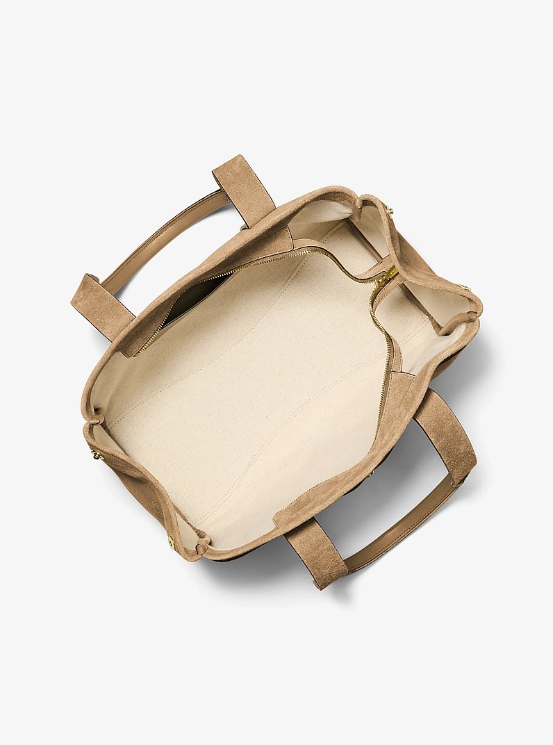 Borsa tote grande in pelle scamosciata Romee in CRETA | Michael Kors