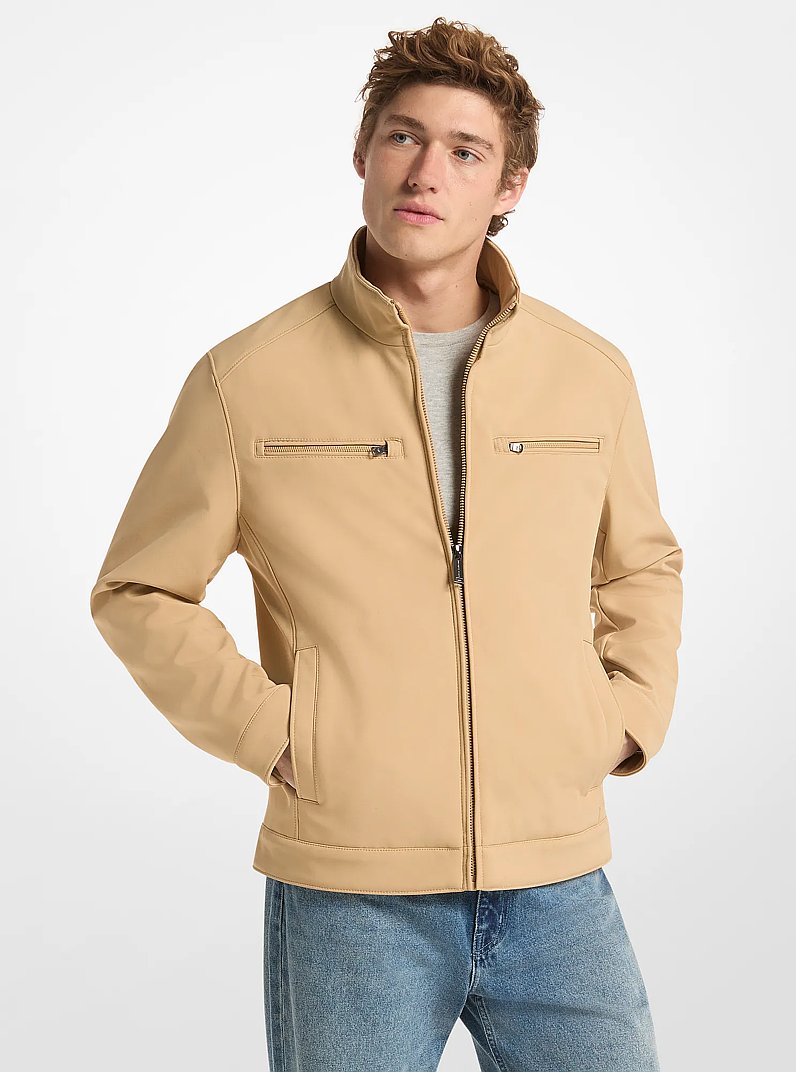 Zip-Up Jacket in CAMEL | Michael Kors