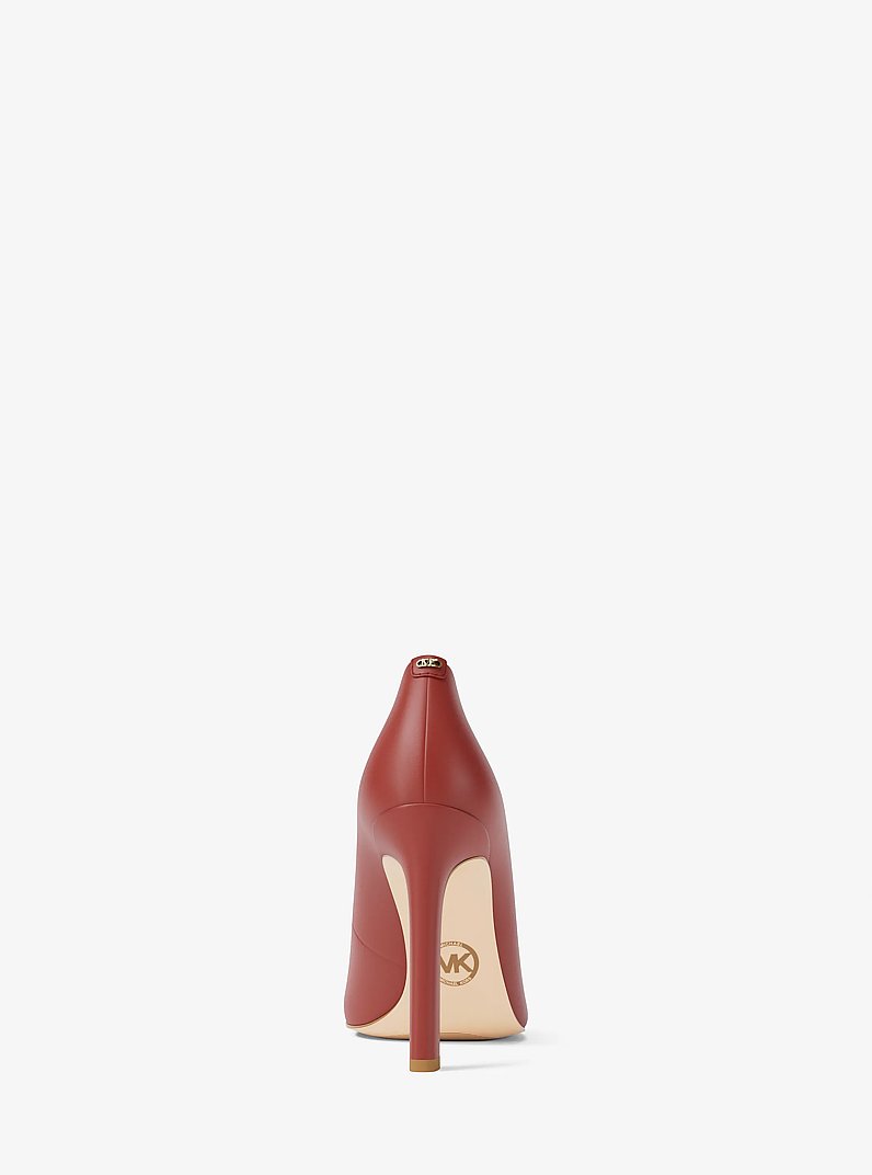 Amara Leather Pump in CRIMSON | Michael Kors