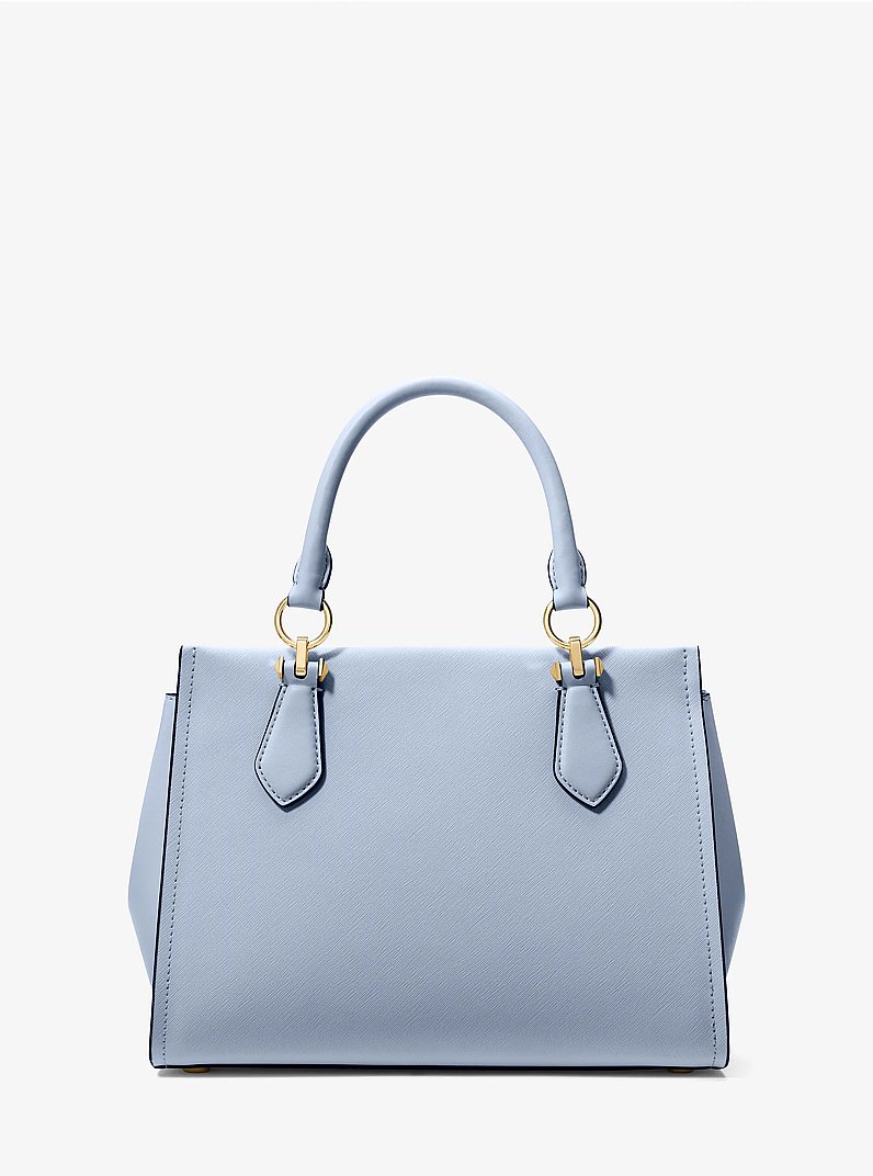 Marilyn Medium Saffiano Leather Satchel in PALE BLUE | Michael Kors
