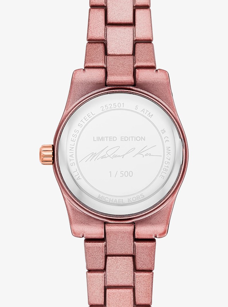 Limited-Edition Petite Lexington Pink-Tone Watch in SMOKEY ROSE | Michael Kors