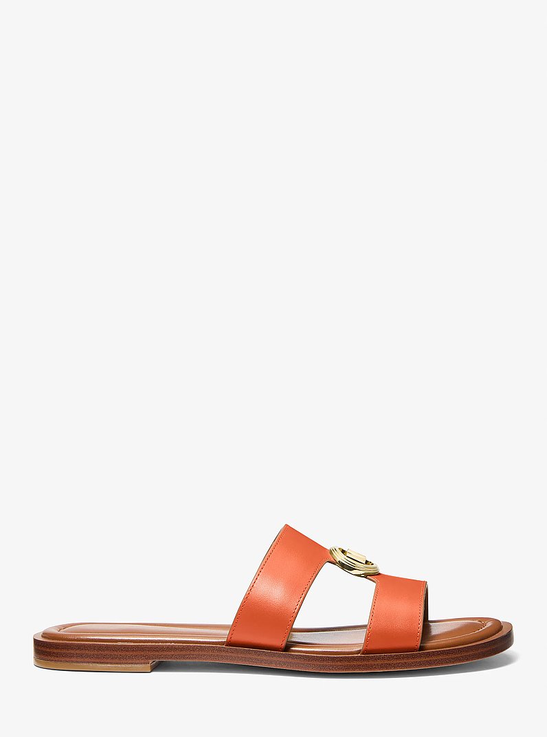 Erin Leather Sandal in MIMOSA | Michael Kors