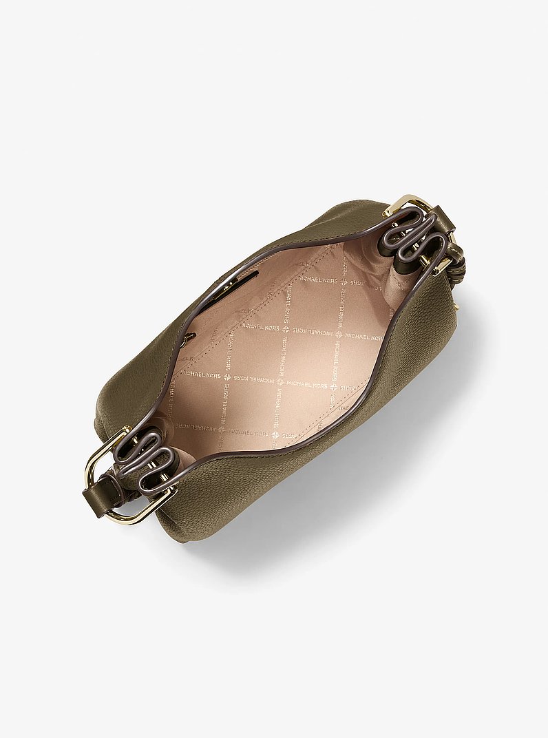 Grande besace Joan souple en cuir grain&eacute; in LODEN | Michael Kors