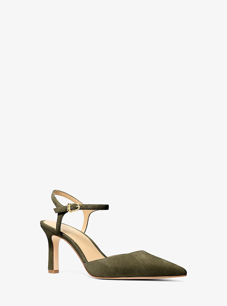 Escarpin Amara en daim &agrave; bride arri&egrave;re in LODEN | Michael Kors