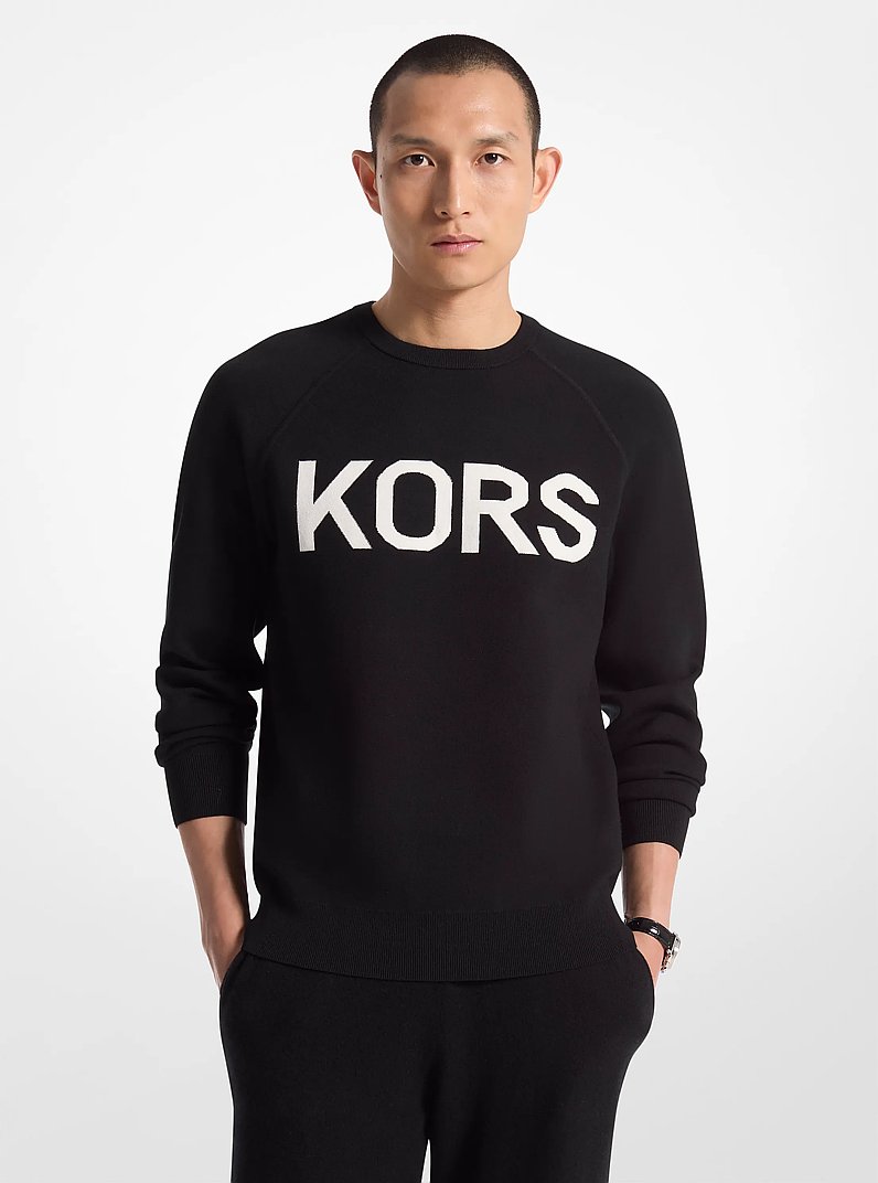 Chandail KORS en tricot extensible in NOIR | Michael Kors