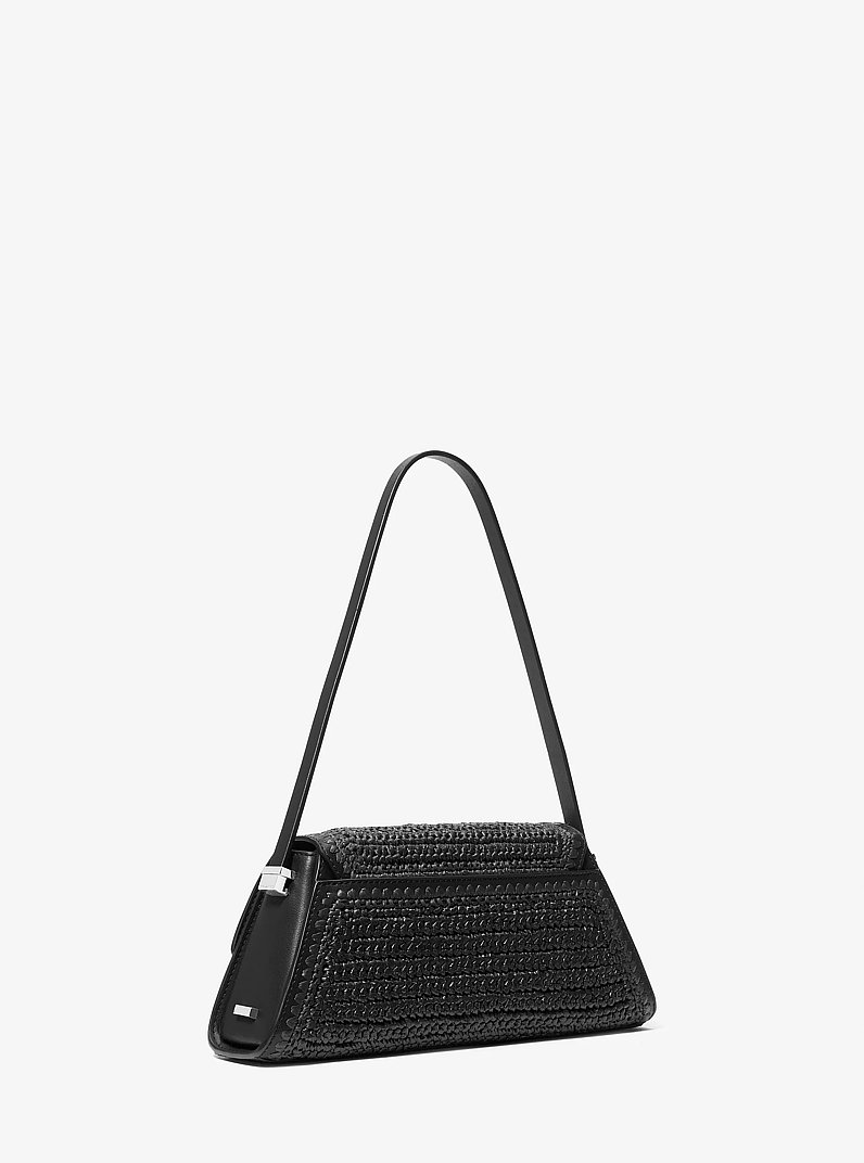 Ludlow Medium Hand-Crocheted Straw Shoulder Bag