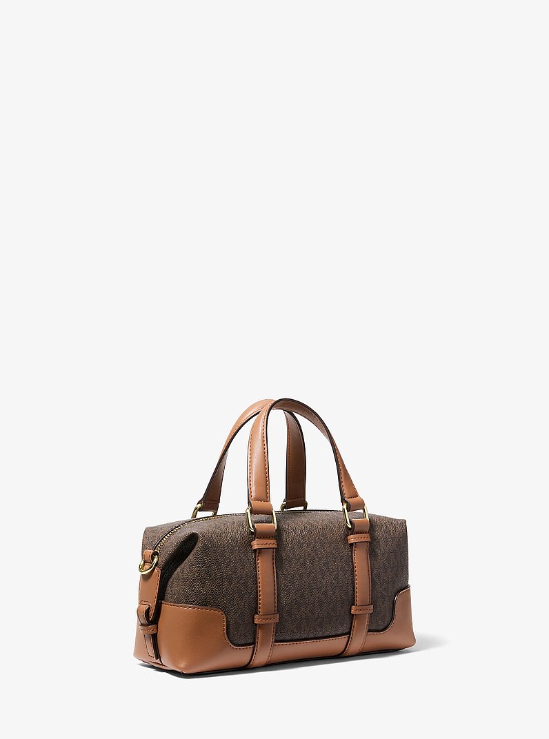 Teddi Extra-Small Signature Logo Slouchy Crossbody Bag in BRN/ACORN | Michael Kors