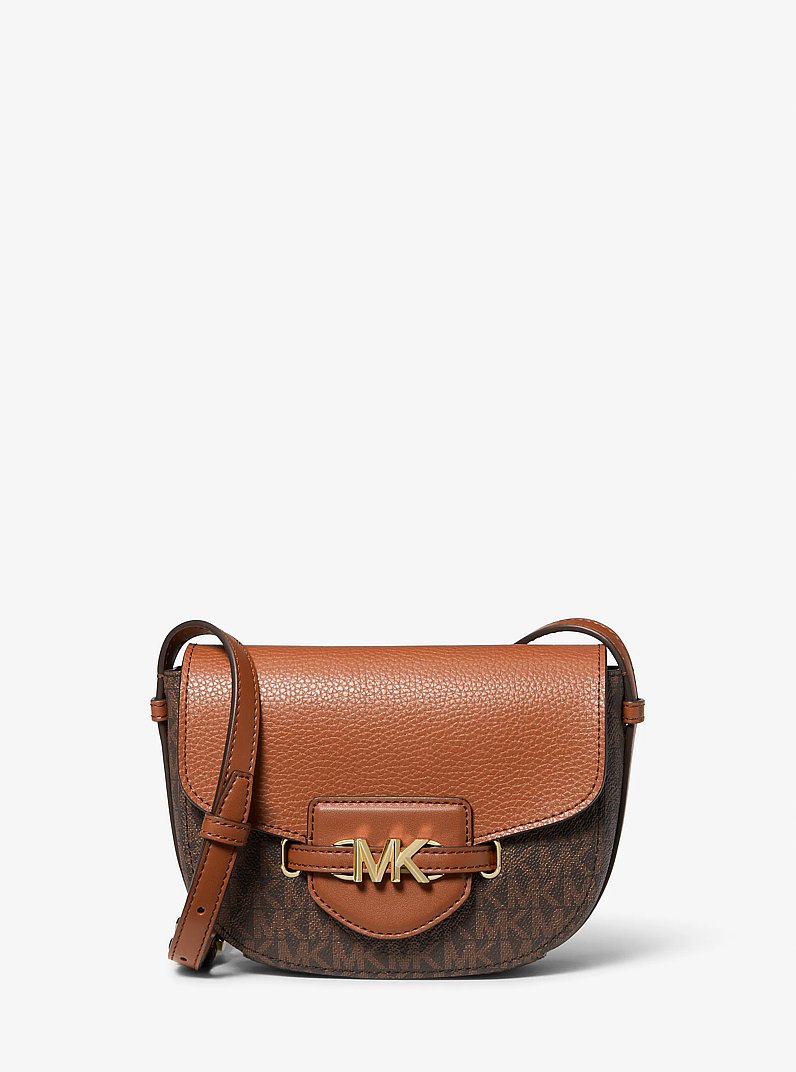 Reed Small Logo and Leather Crossbody Bag