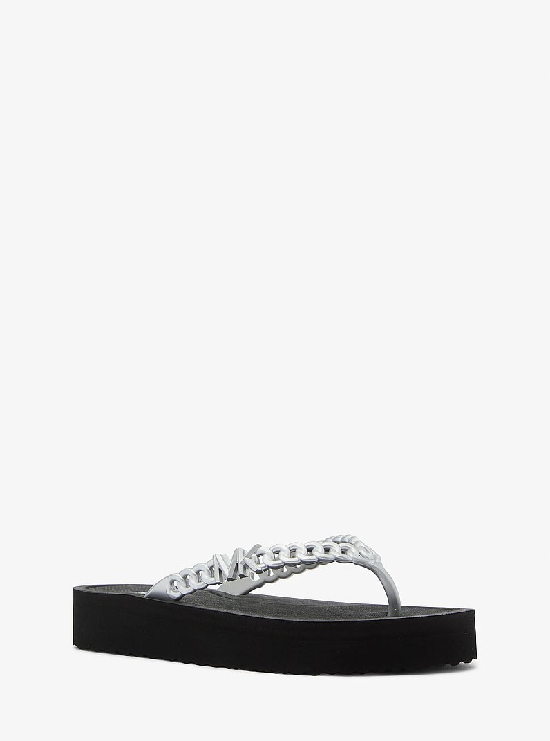 Zaza Platform Flip Flop in BLACK | Michael Kors